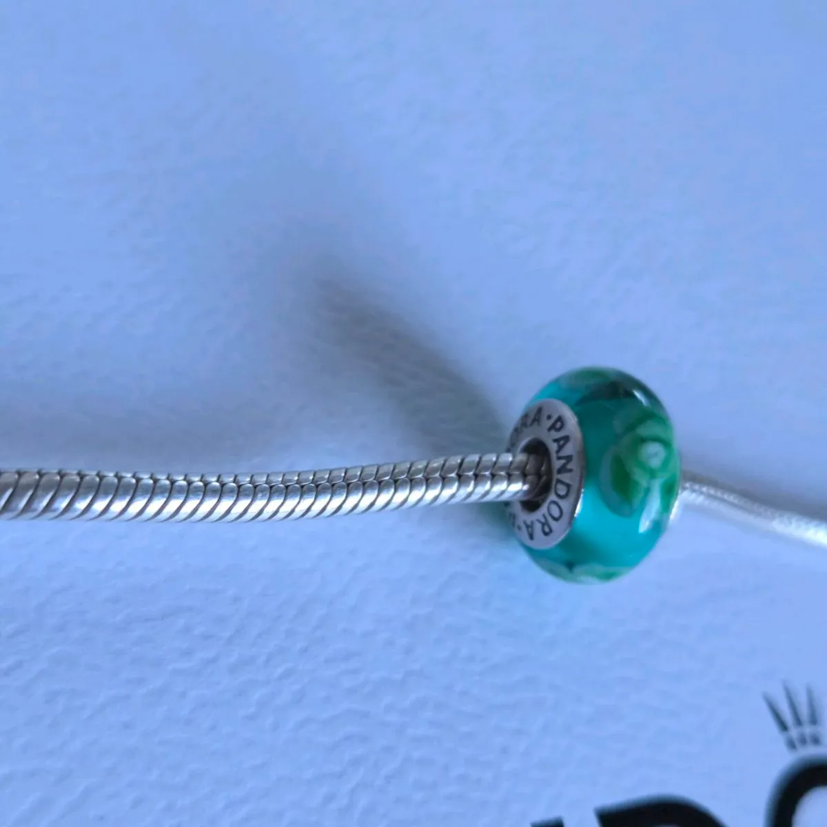 Pandora flower charm murano glass - Image 2