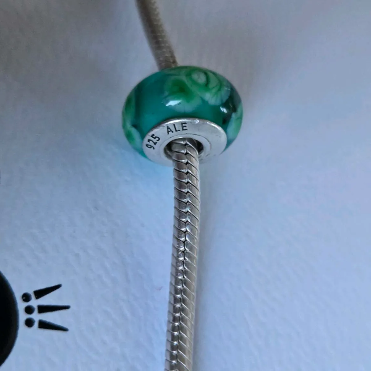 Pandora flower charm murano glass - Image 3