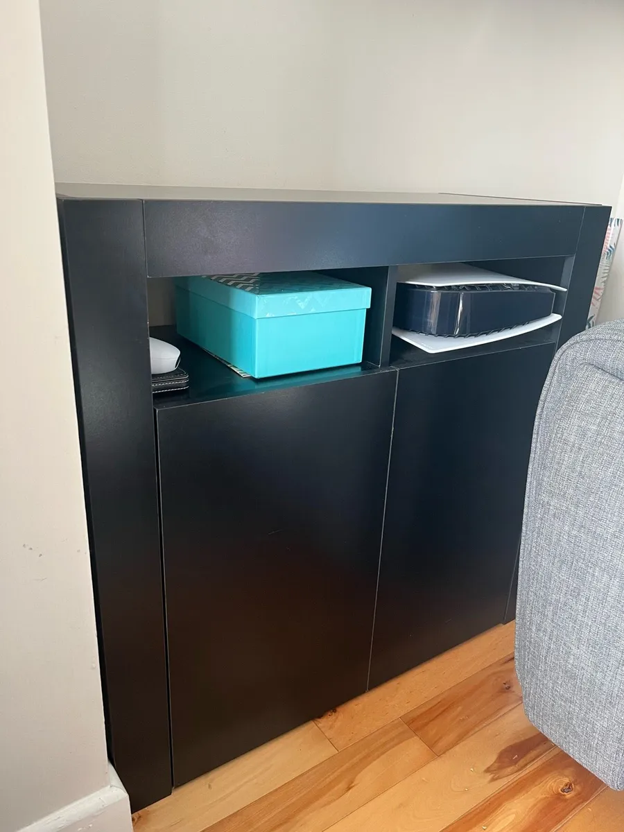 Sideboard with LED - black unit - Image 1