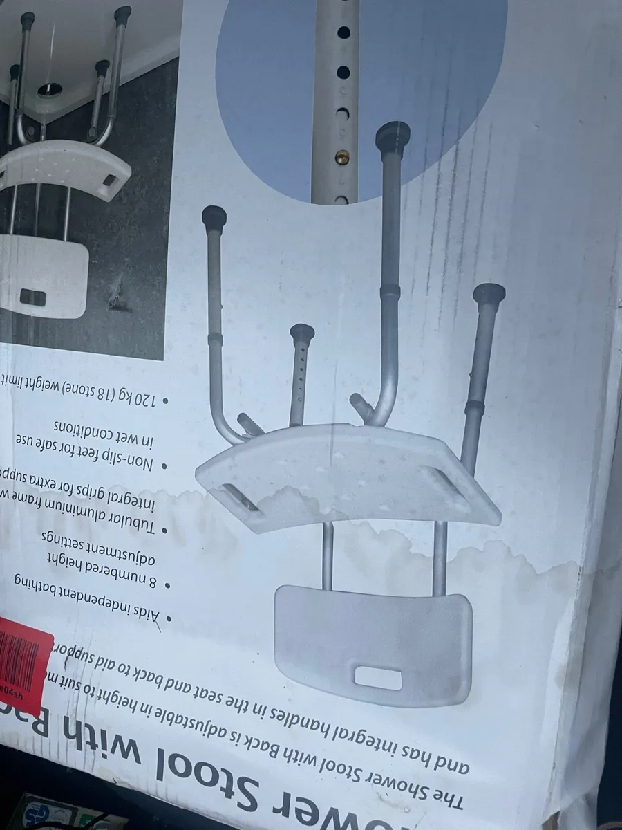 Shower Chair With Backrest - Image 4