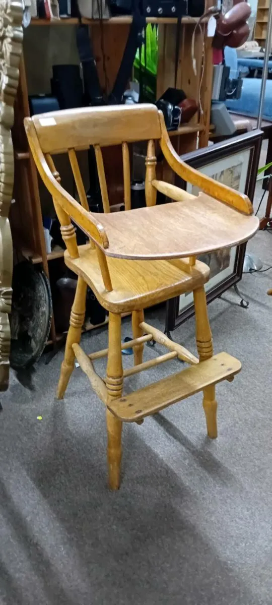 Antique Childs High Chair - Image 1