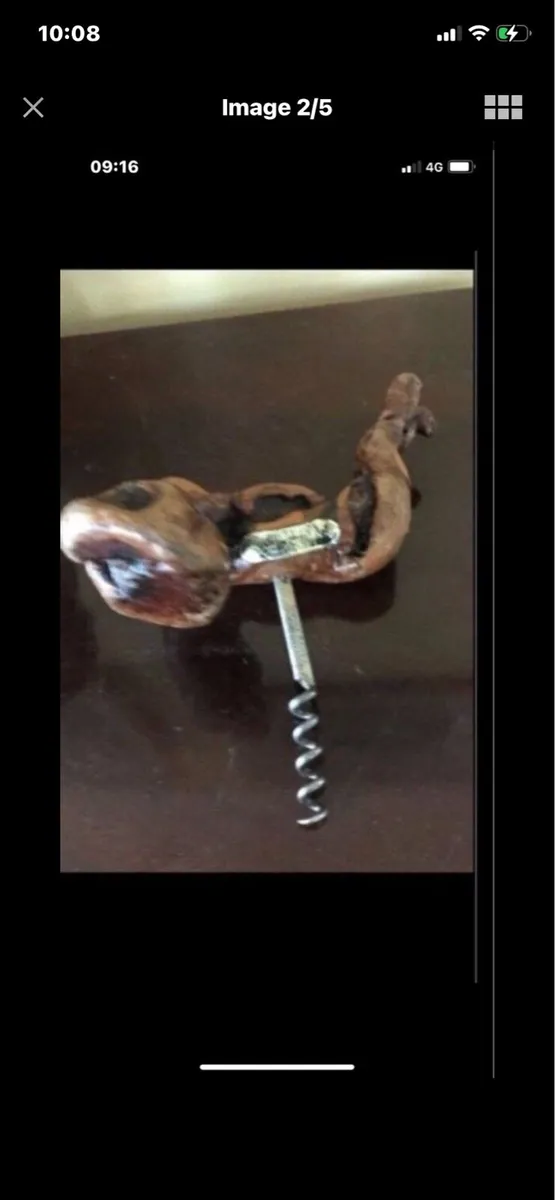 Vintage Twisted Timber Corkscrew - Image 2