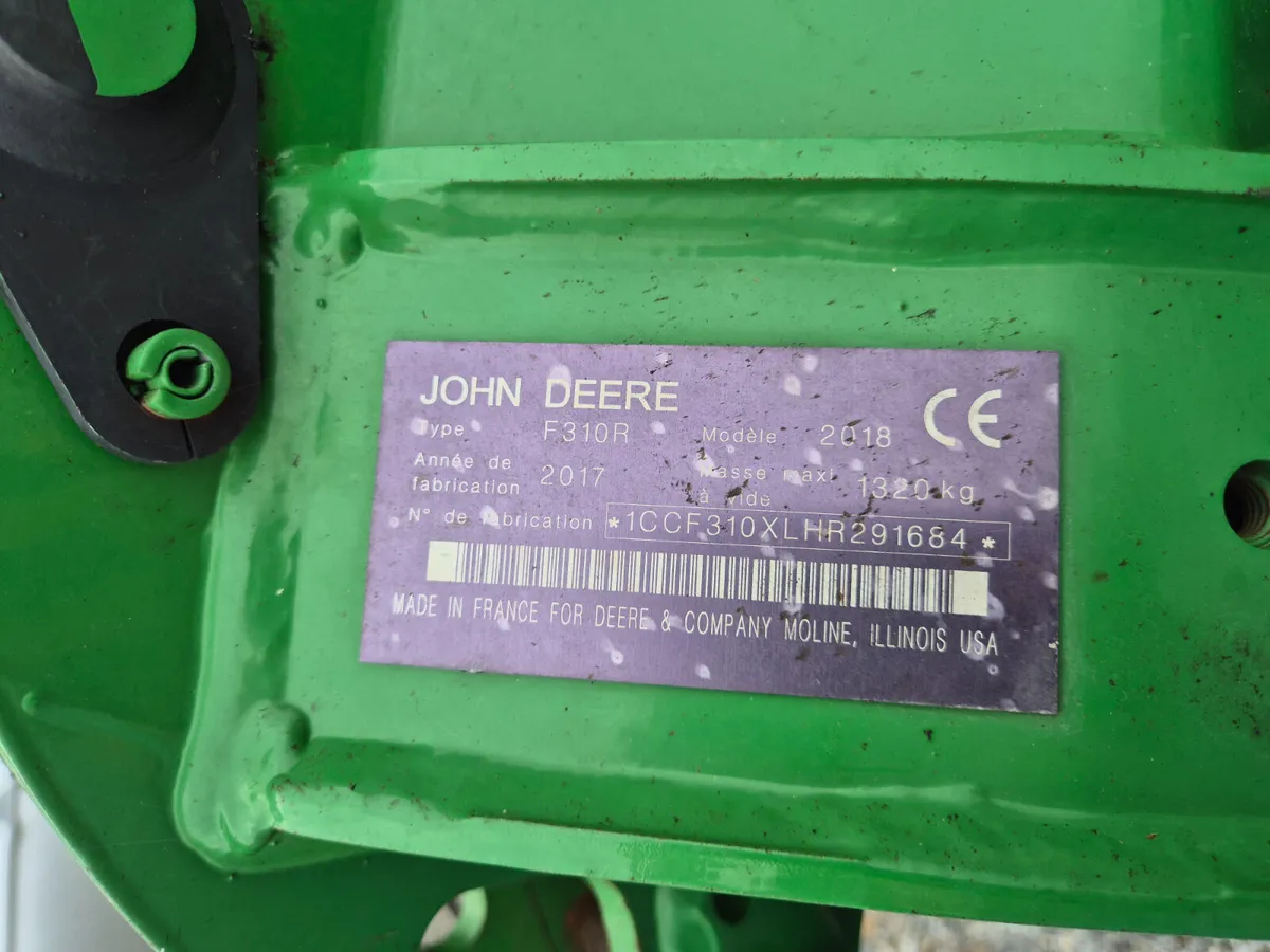 John Deere F310R 2018 - Image 4