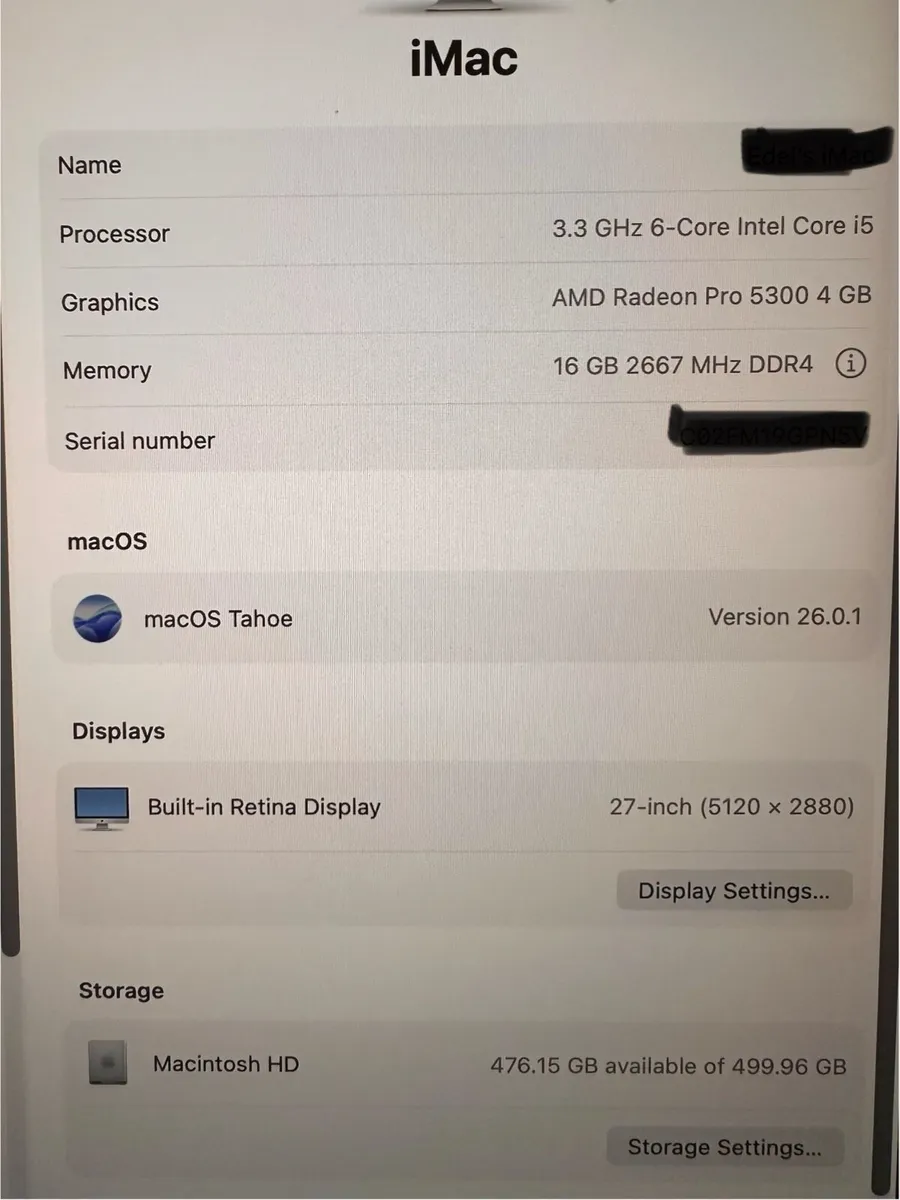 Apple iMac 27inch 2020 5K Retina - Image 3