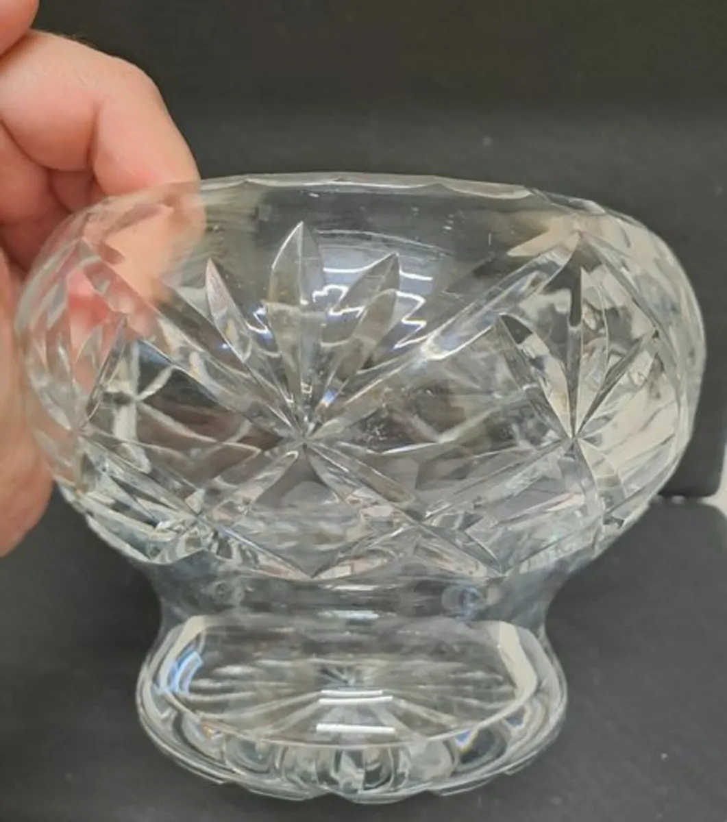 Crystal heavy round bowl - Image 3