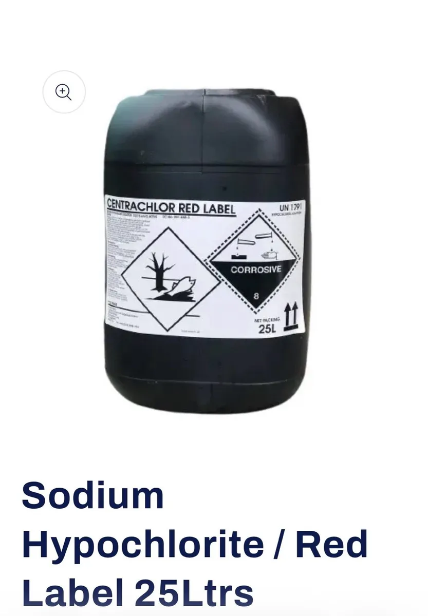 Hyperchloride red label 12% 25L can deliver - Image 2