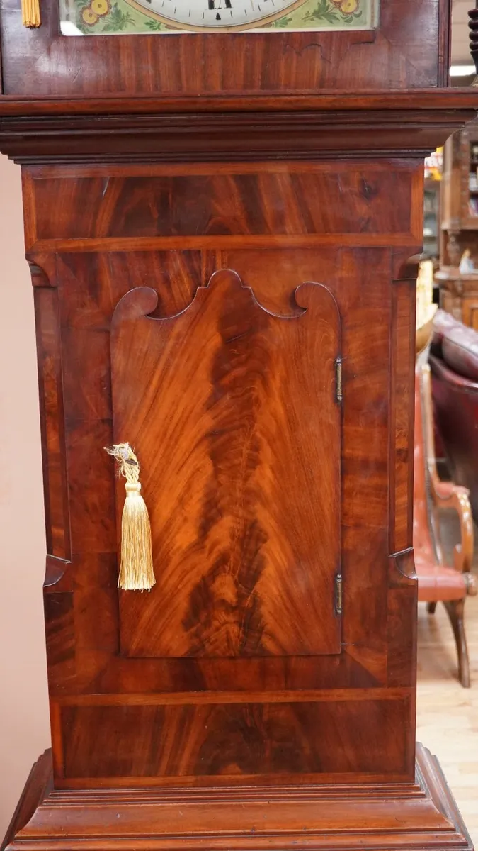 Regency Mahogany Grandfather Clock - Image 3