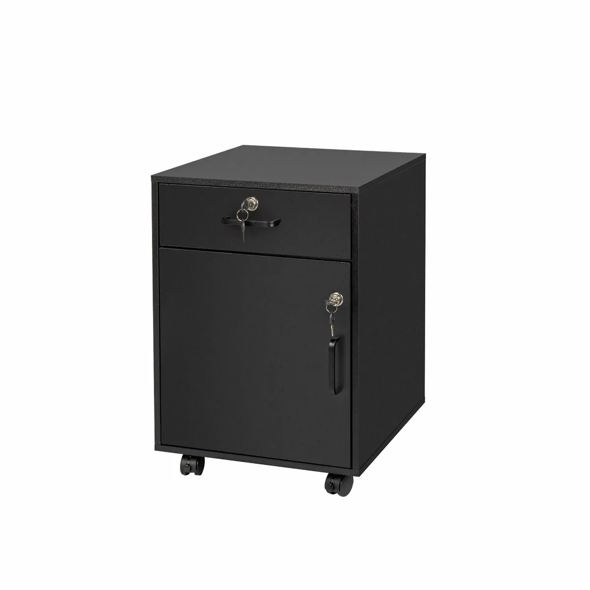Lockable Desk Trolley with Drawer Door Filing - Image 1