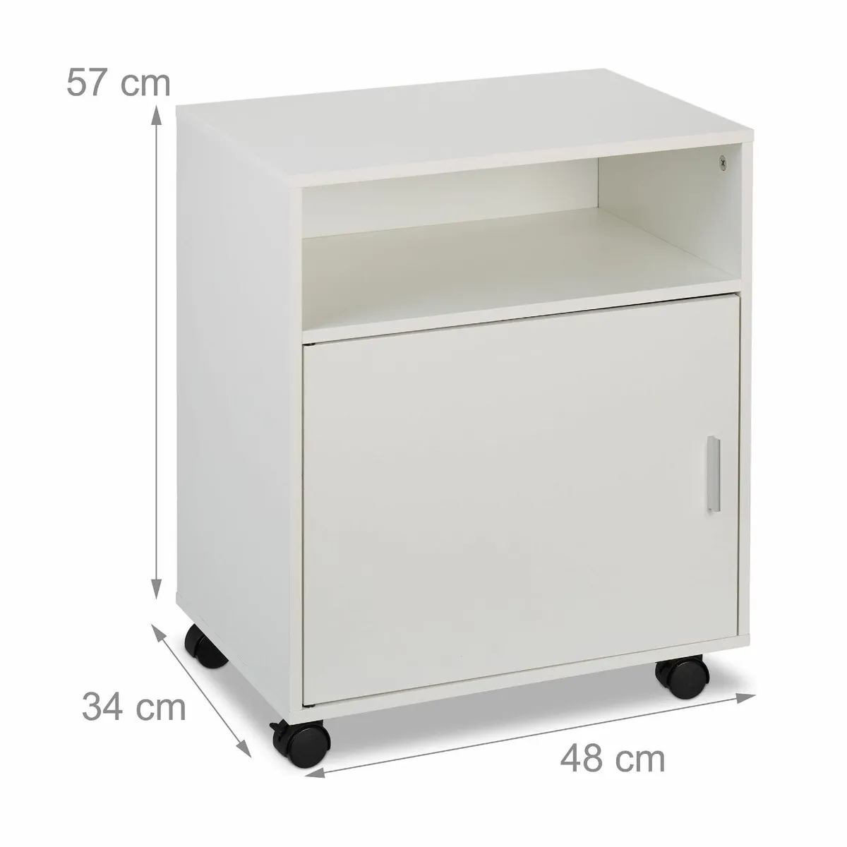 Mobile Filing Cabinet 3 Compartments Office - Image 3