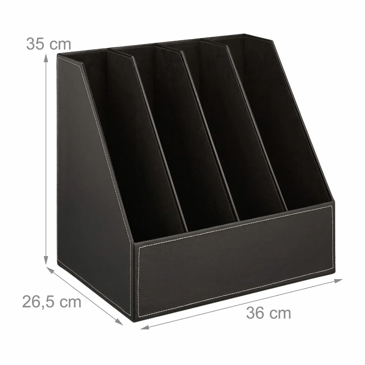 Filing Cabinet Artificial Leather 4 Compartments - Image 3