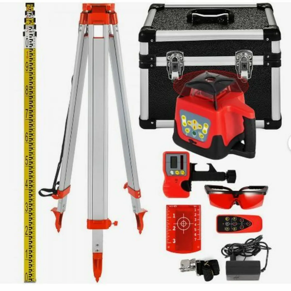 Red Rotary Laser Level Self Leveling Measuring - Image 1