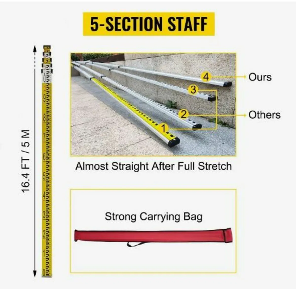 Red Rotary Laser Level Self Leveling Measuring - Image 2