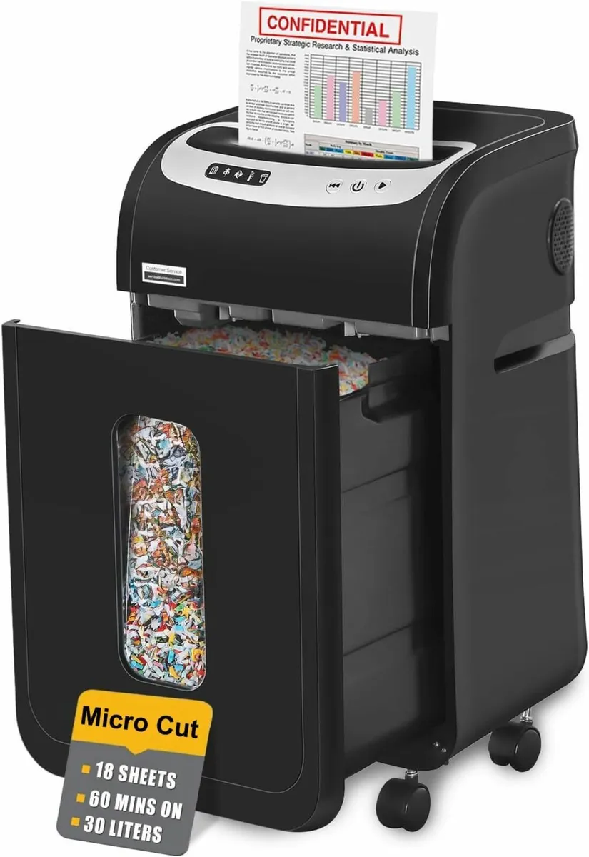 Mirco-Cut Paper Shredder Heavy Duty 18-Sheet - Image 1