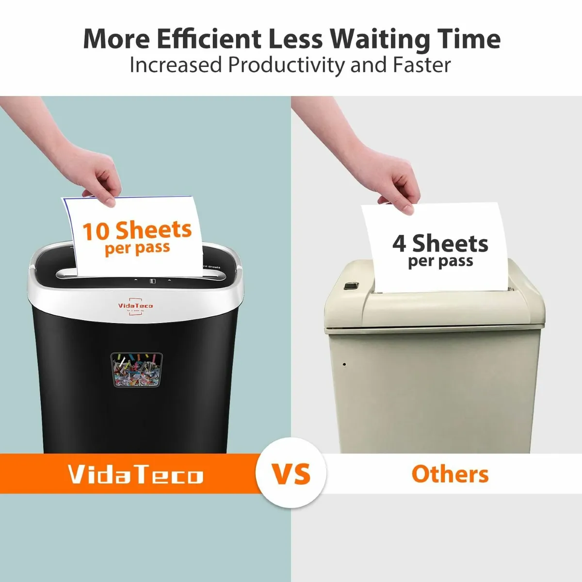 10-Sheet Home Shredder Cross-Cut Paper Shreds - Image 4