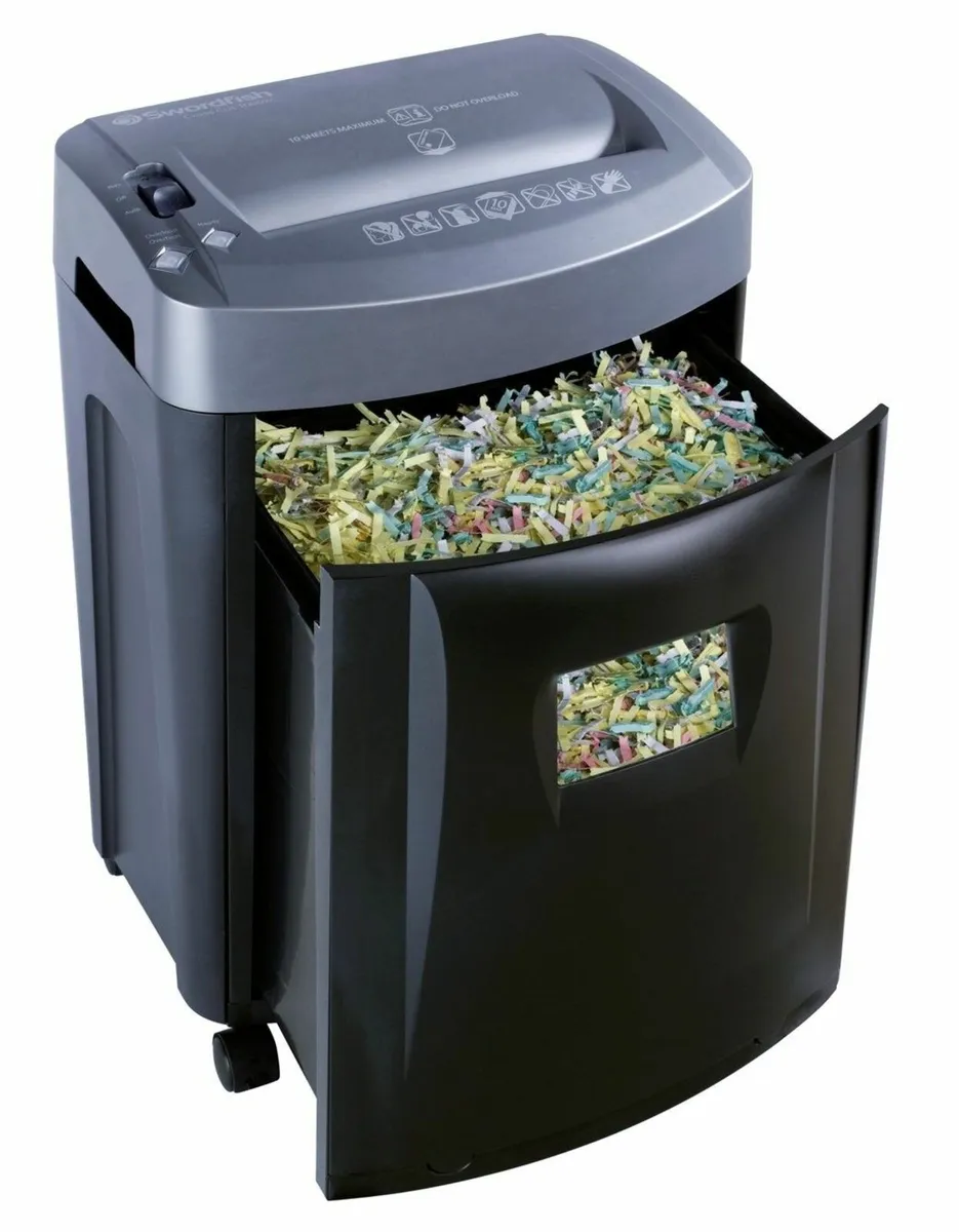 1000XC 10 Sheet Cross-Cut Paper/Document Shredder - Image 1