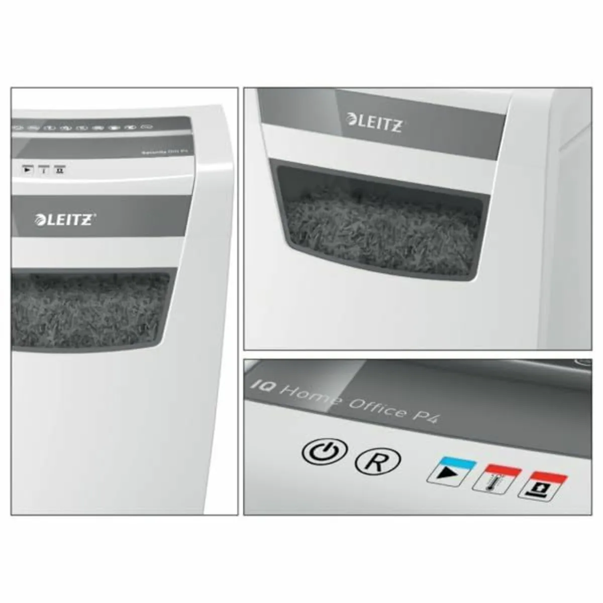 IQ Home Office Cross Cut Paper Shredder Shreds - Image 4