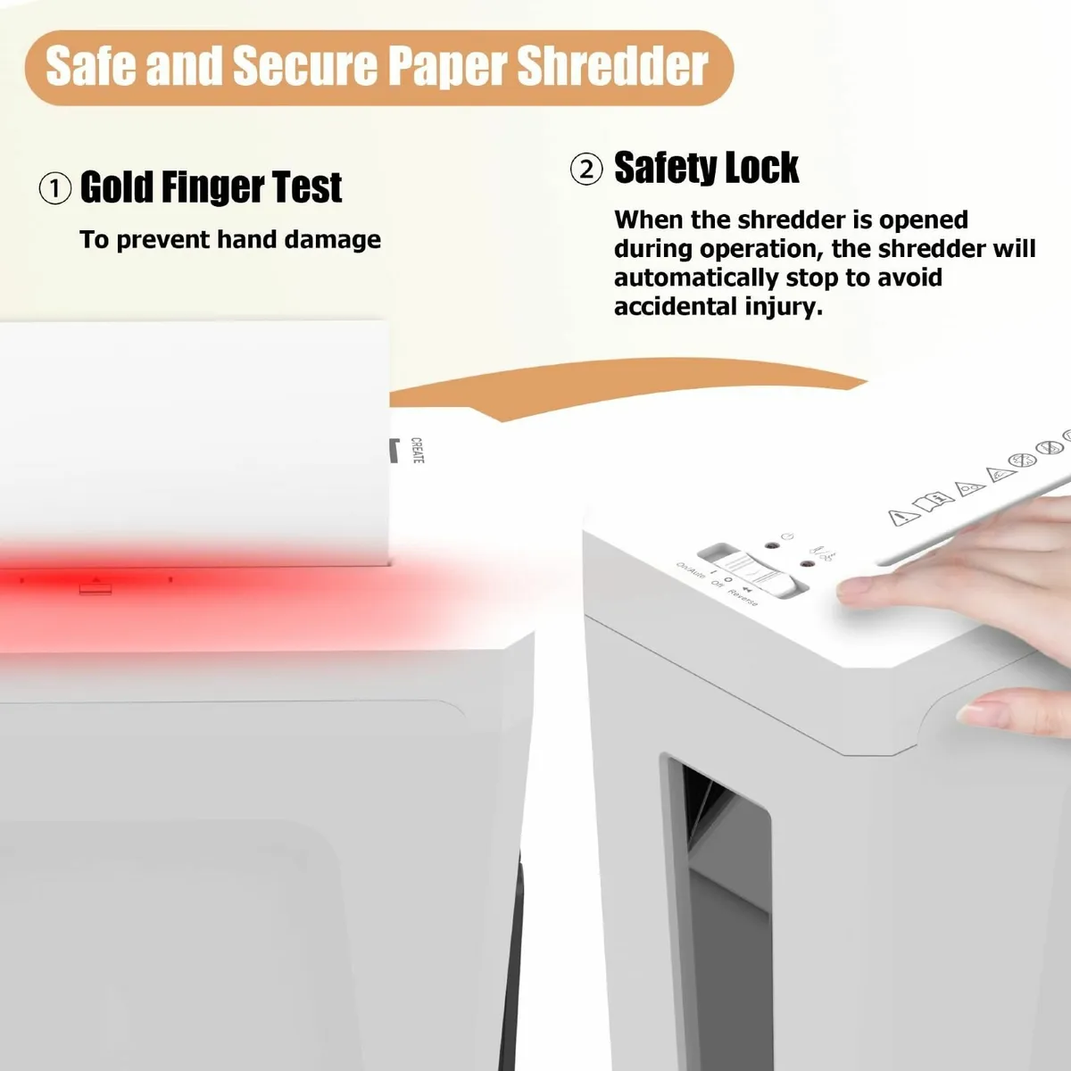 38dB Ultra-Quiet Paper Shredder for Home Use - Image 3