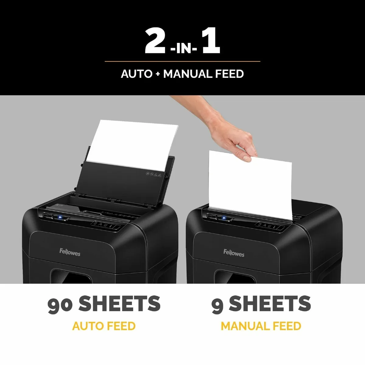 Shredder AutoMax 90M – 90-Sheet Auto Feed 9-Sheet - Image 2