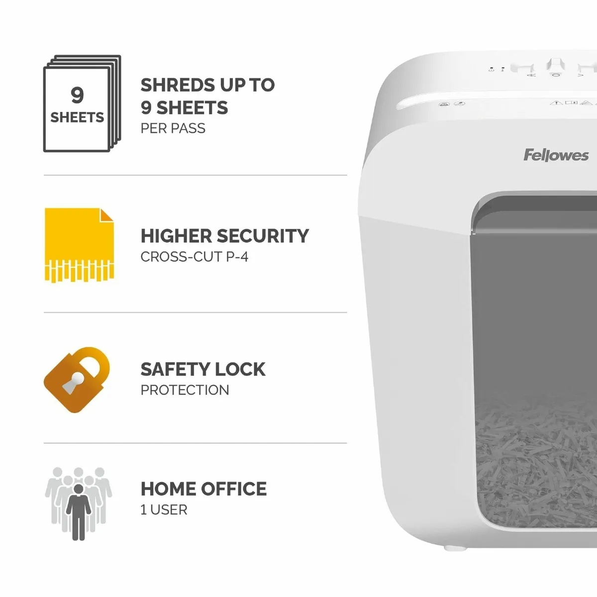 Paper Shredder FS-9C for Home Office Use - 9 - Image 2
