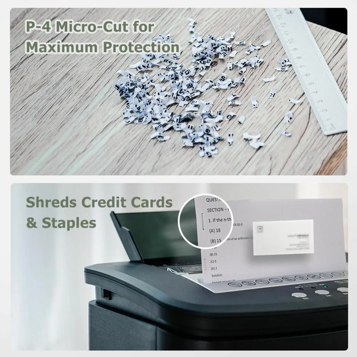 Auto Feed Paper Shredder: 150-Sheet P-4 Micro - Image 3