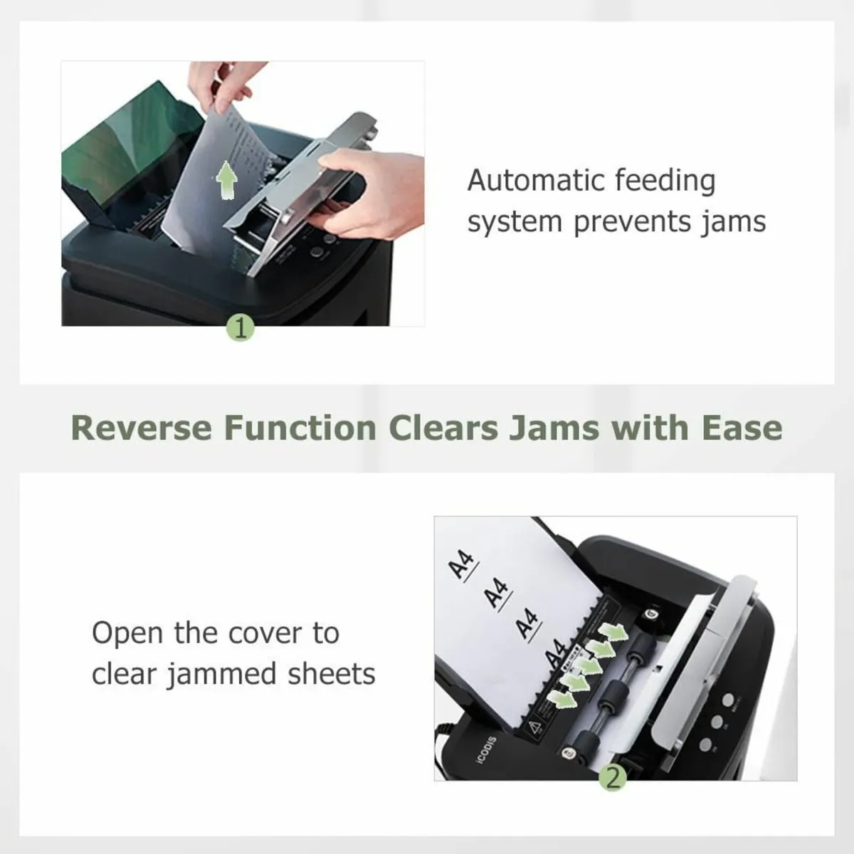 Auto Feed Paper Shredder: 150-Sheet P-4 Micro - Image 4