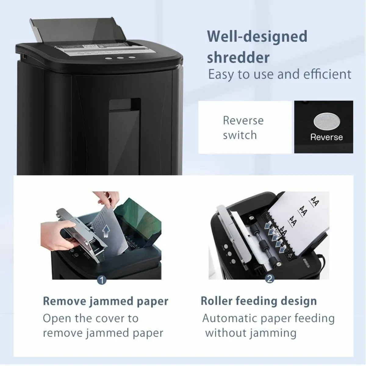 Autofeed Commercial Paper Shredder: 150 Sheets - Image 4
