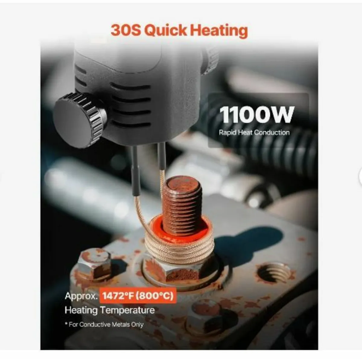 Induction Heater Bolt Removal, 1100W 230V - Image 2