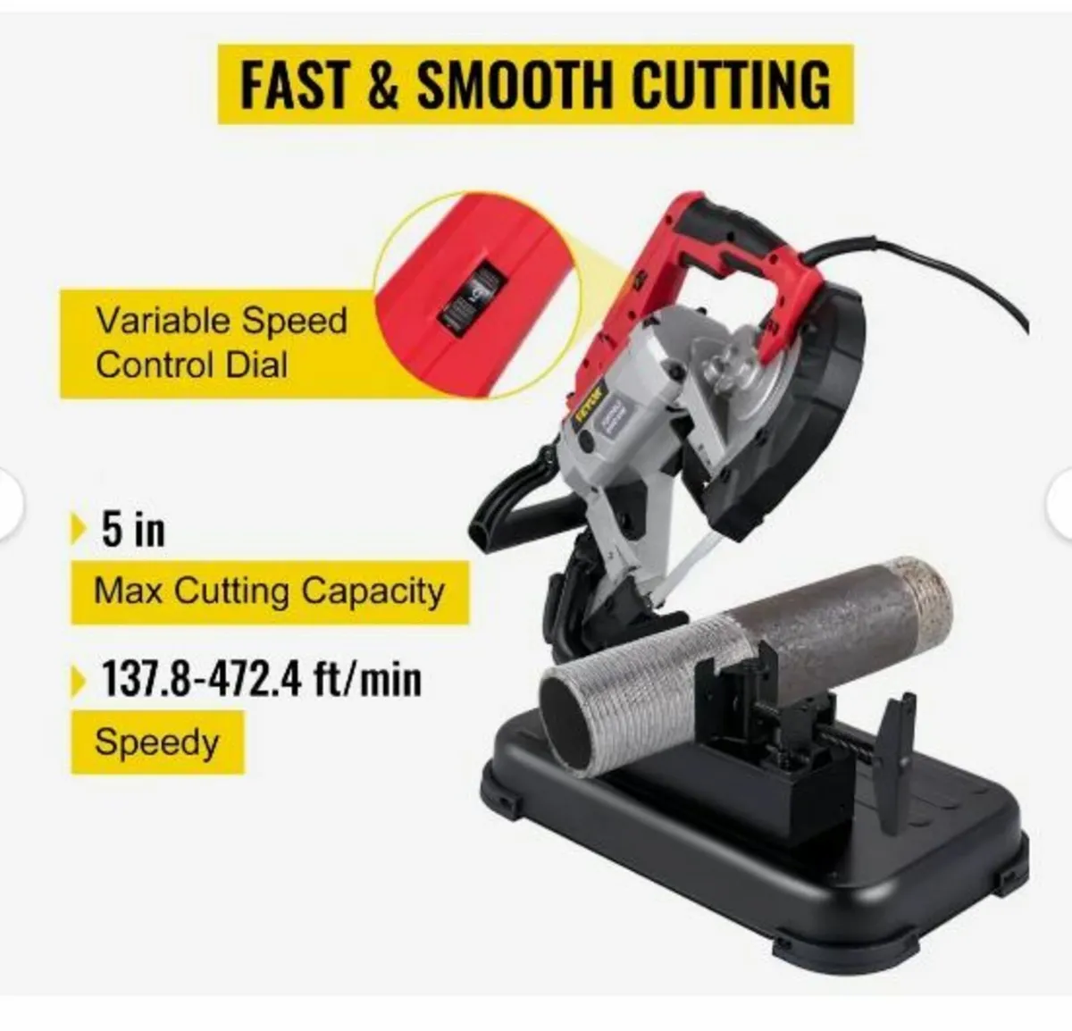 Portable Band Saw, 127 mm x 127 mm Cutting - Image 2