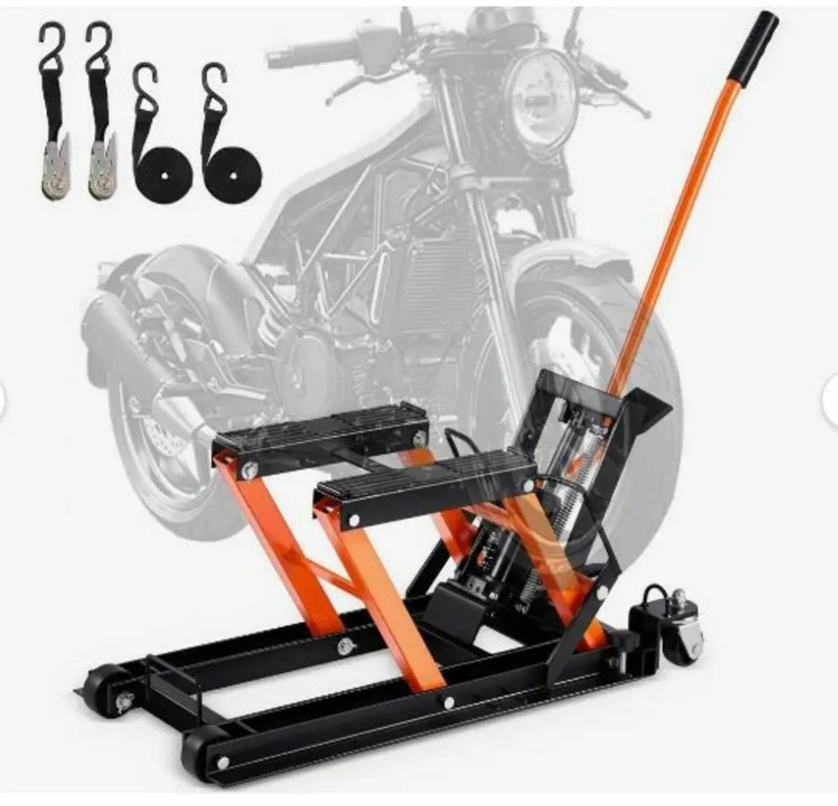 Motorcycle Hydraulic Pump Jack 680.4 kg - Image 1