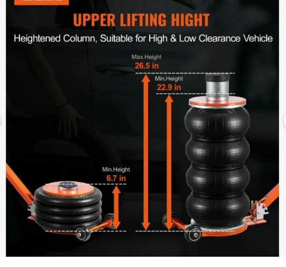 Air Jack, 6 Ton/13000 lbs - Image 2