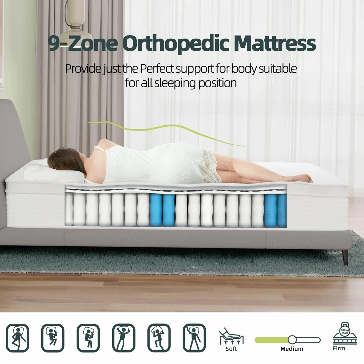 King Size Mattress 5FT 11 Extra Thick Memory - Image 4