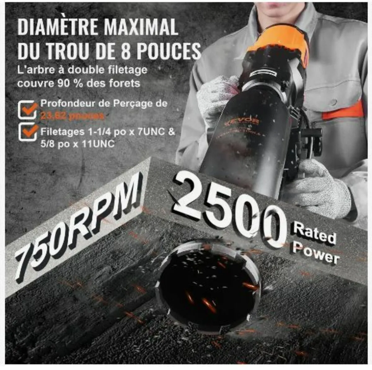 Wet&Dry Diamond Core Drill Machine - Image 3