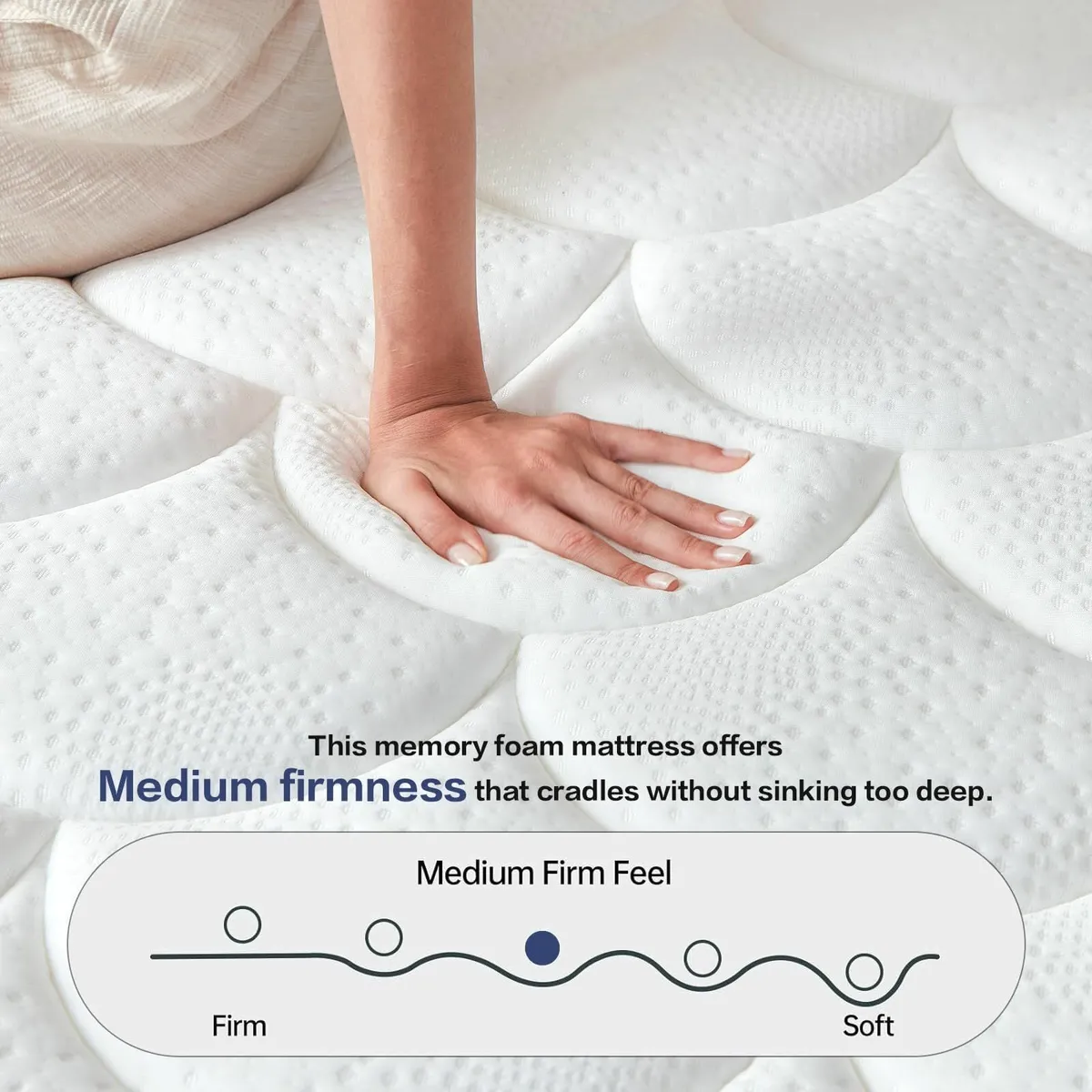 Double Mattress 4FT6 10 Inch Hybrid Memory Foam 7 - Image 3