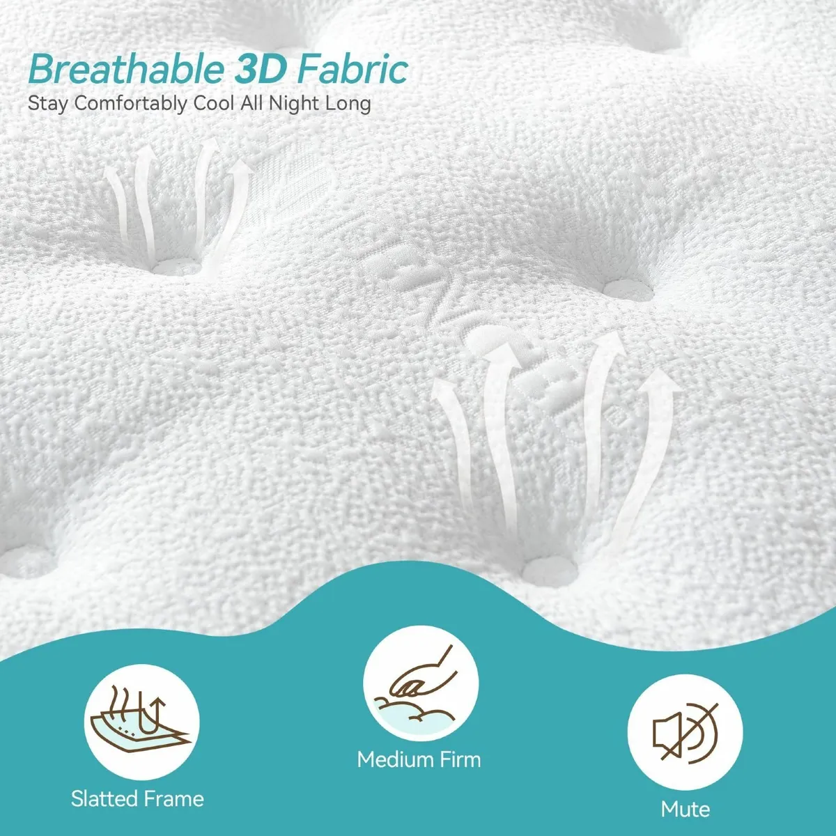 Double Mattress 4FT6 11 Inch Extra Thick Gel - Image 2