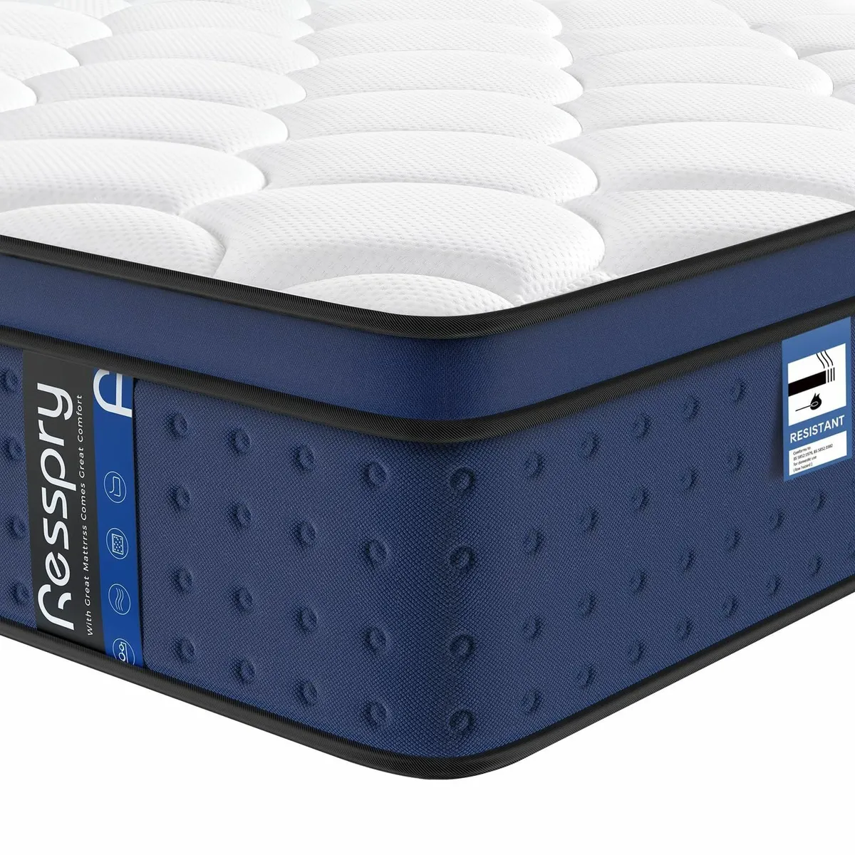 Double Mattress 12Inch Hybrid for Pressure Relief - Image 1