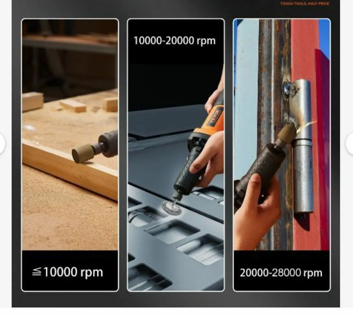 Die Grinder 6.4 mm Heavy Duty Straight - Image 3