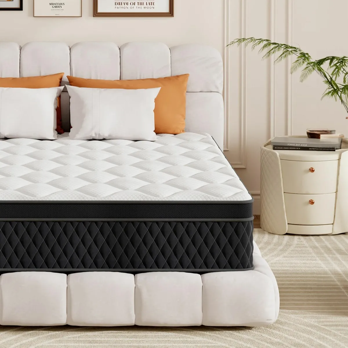 10.6 Inch Medium Firm Hybrid Mattress 4FT6 Double - Image 1