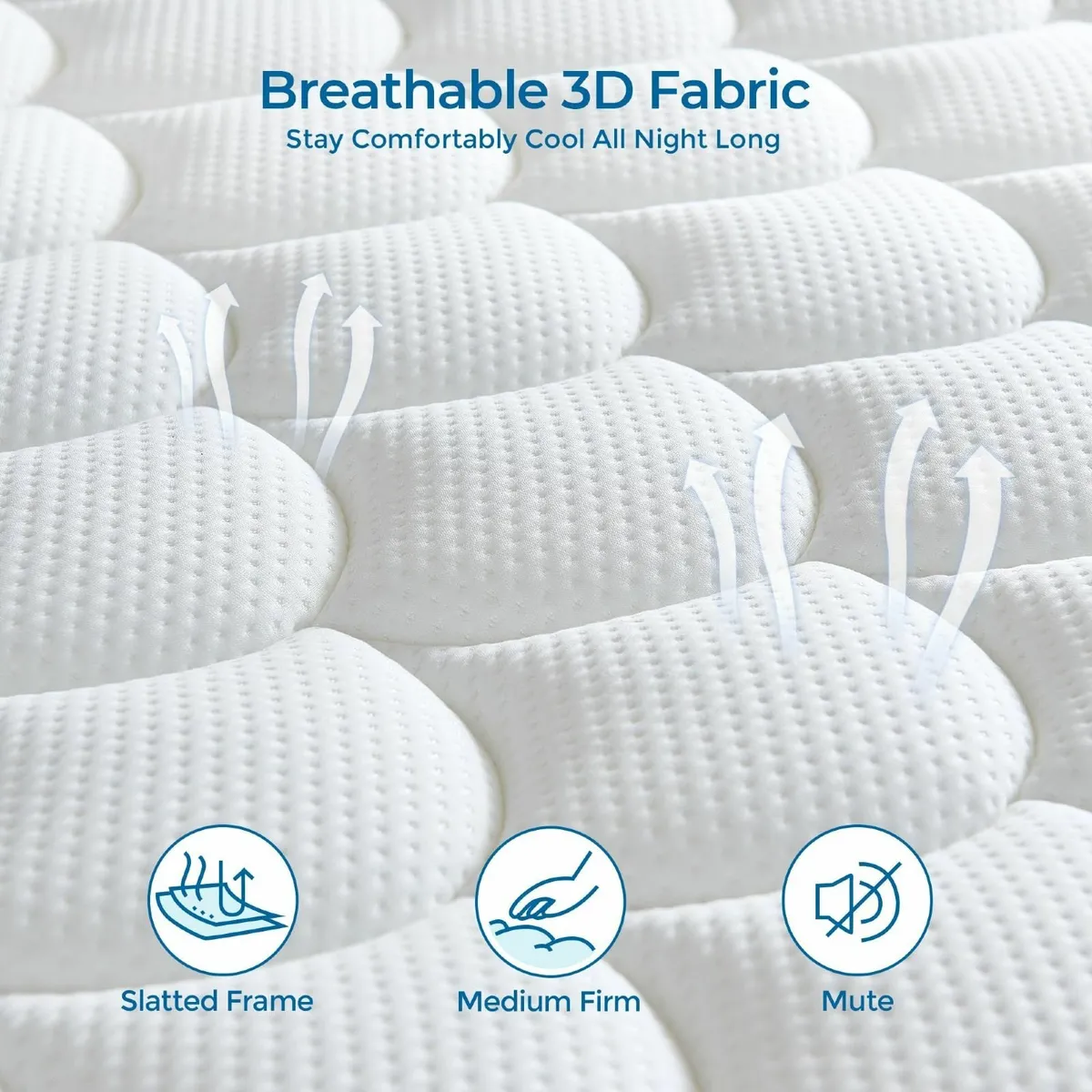 Small Double Mattress 4FT 9.85 Inch Gel Memory - Image 4