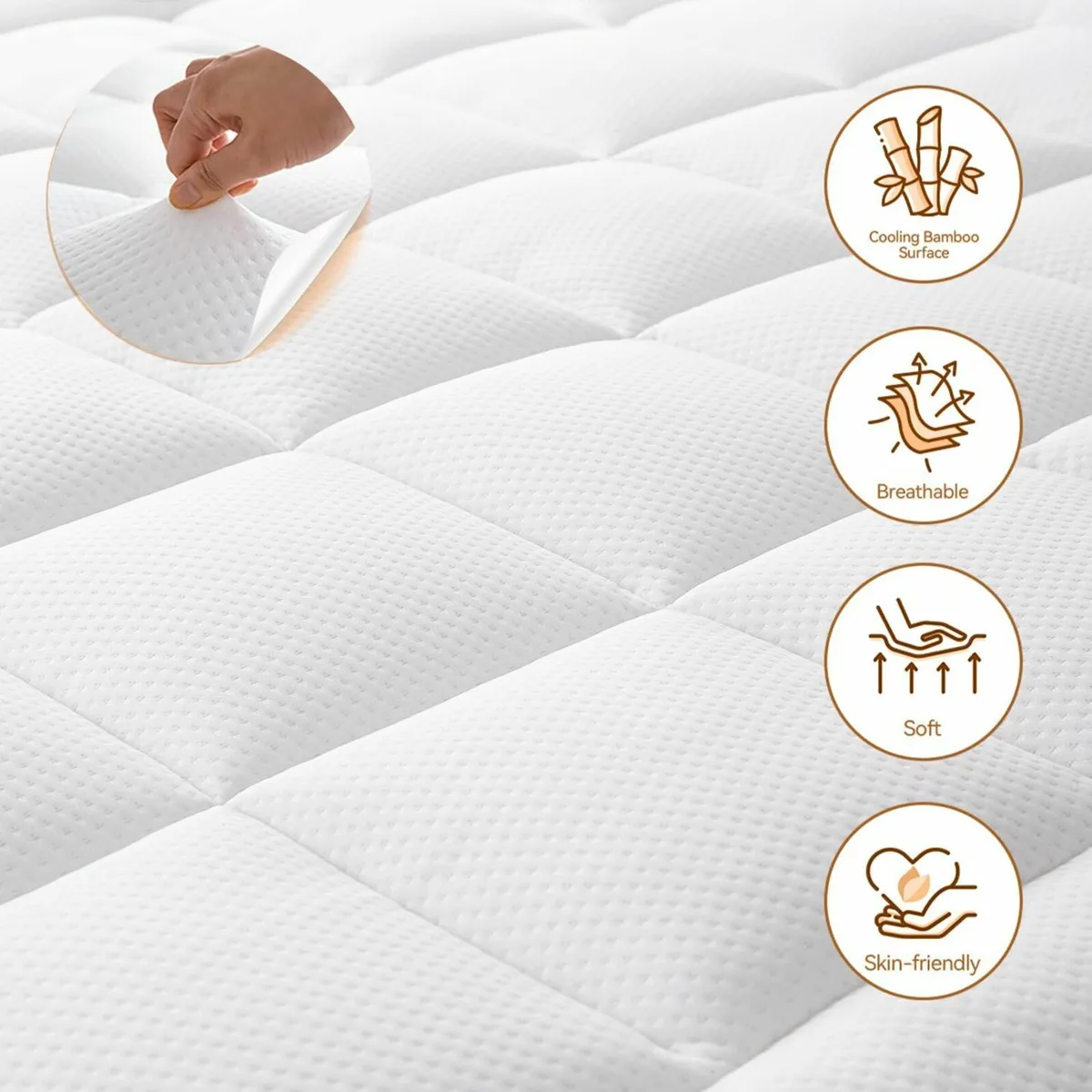 4 Inch Dual-layer Memory Foam Mattress Topper - Image 4