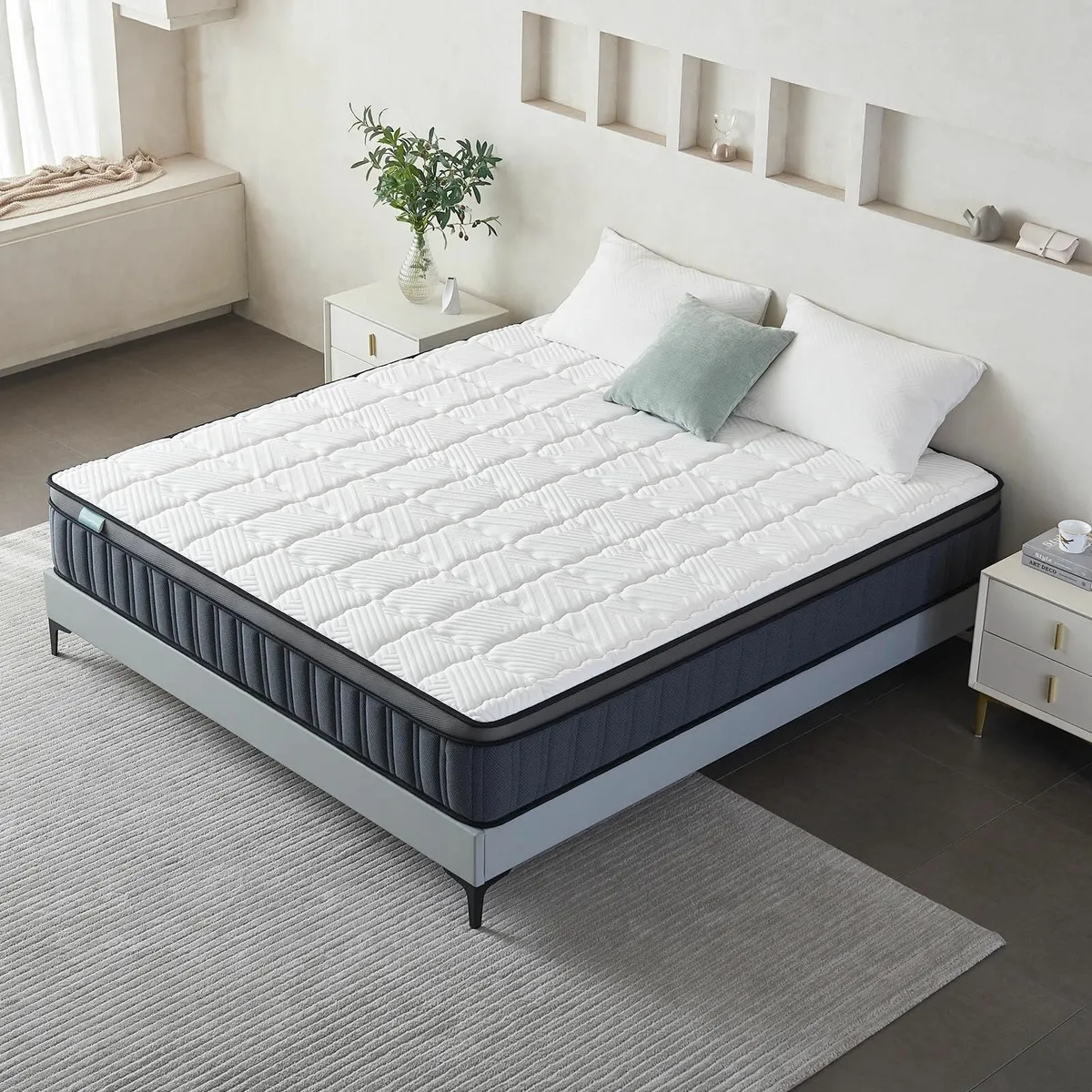 4ft6 Double Mattresses Memory Foam Pocket Sprung - Image 2