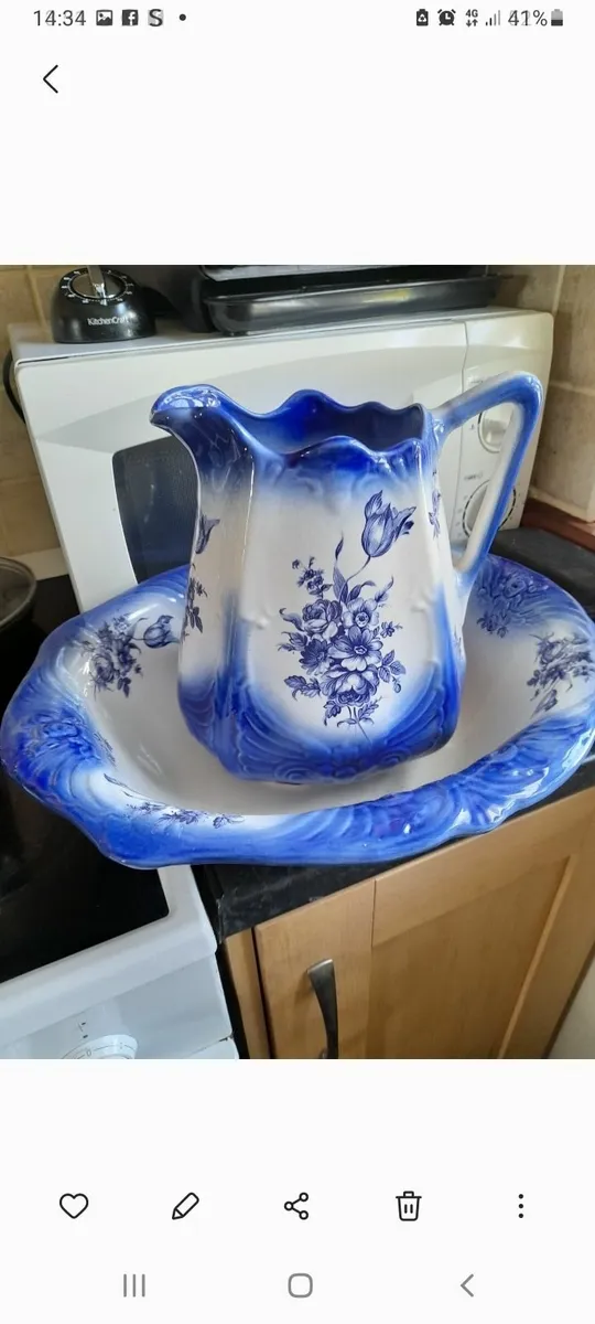 Washbowl and jug - Image 2