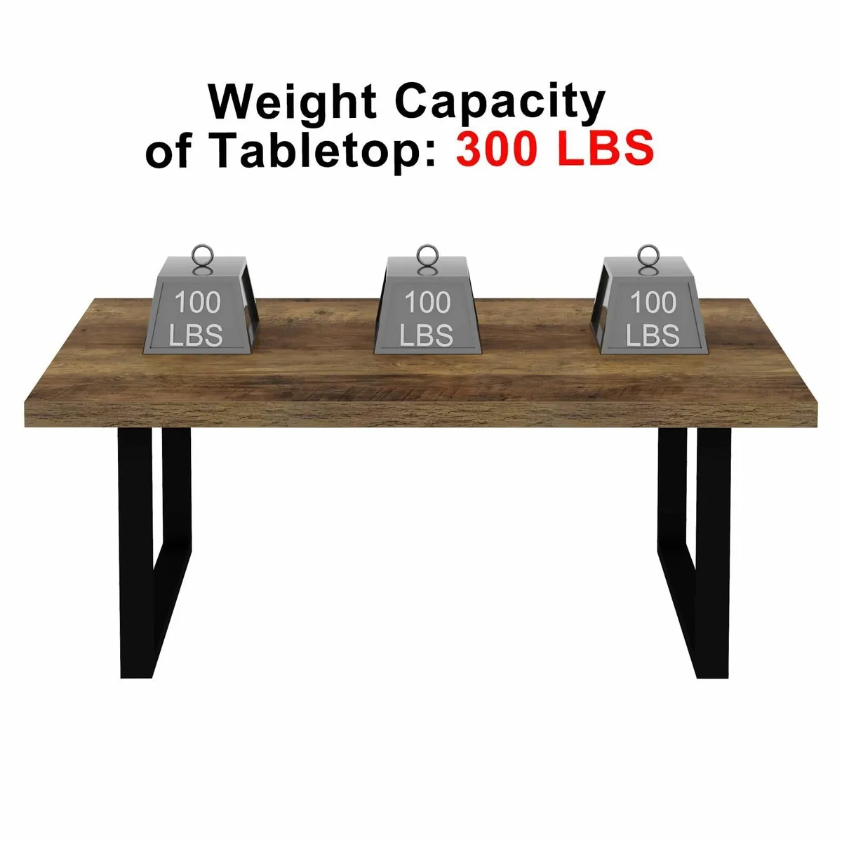 Farmhouse Coffee Table Modern Simple Wooden for - Image 4