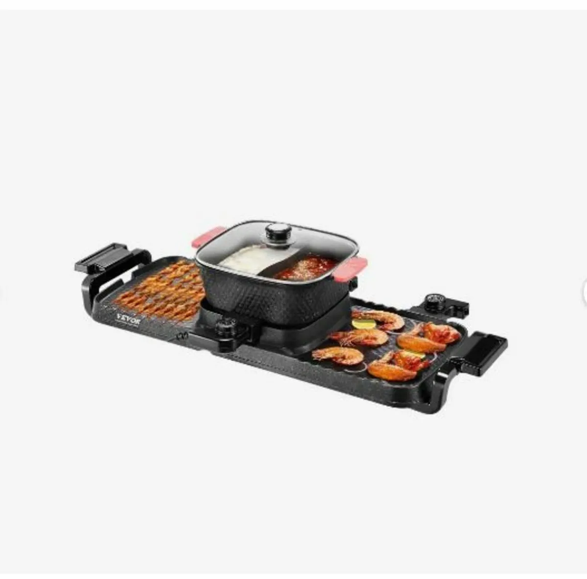 Hot Pot with Grill, 2300W 2-in-1 Electric - Image 1