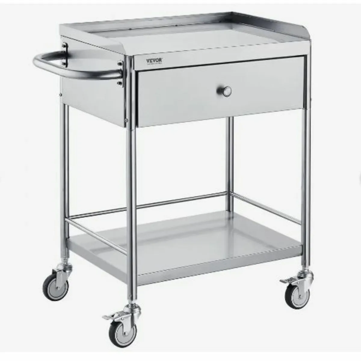 Medical Cart, 2 Layers Stainless Steel Cart - Image 1