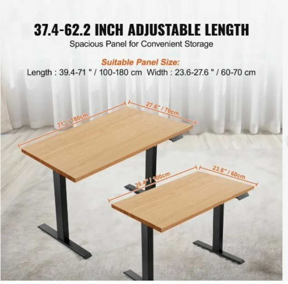 Standing Desk Frame, Adjustable 70-117 cm - Image 3