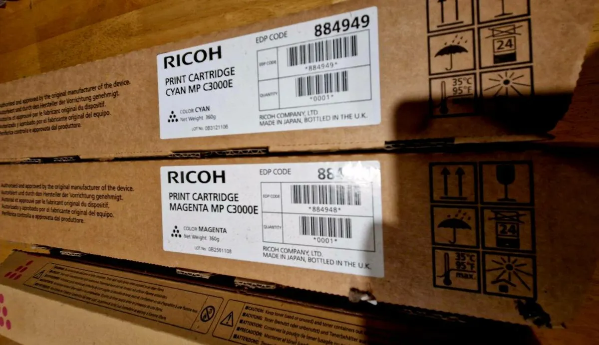 6 Ricoh Print Cartridges - Image 2