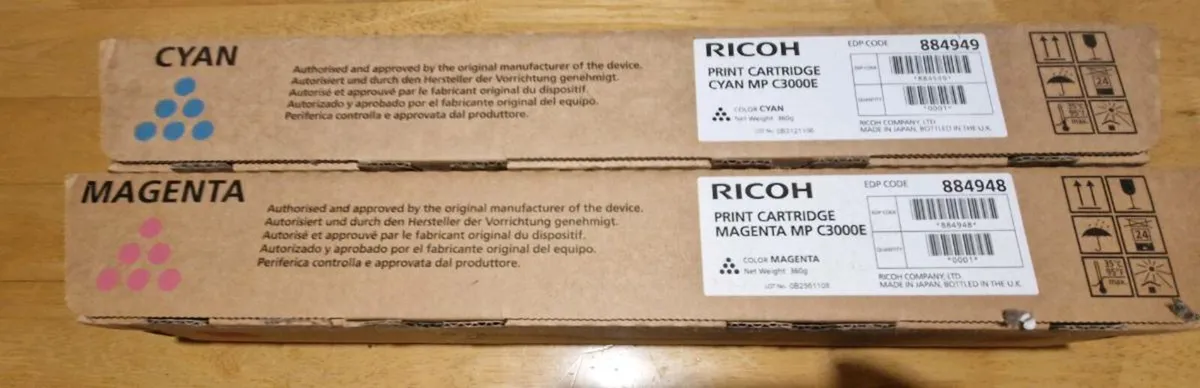 6 Ricoh Print Cartridges - Image 4