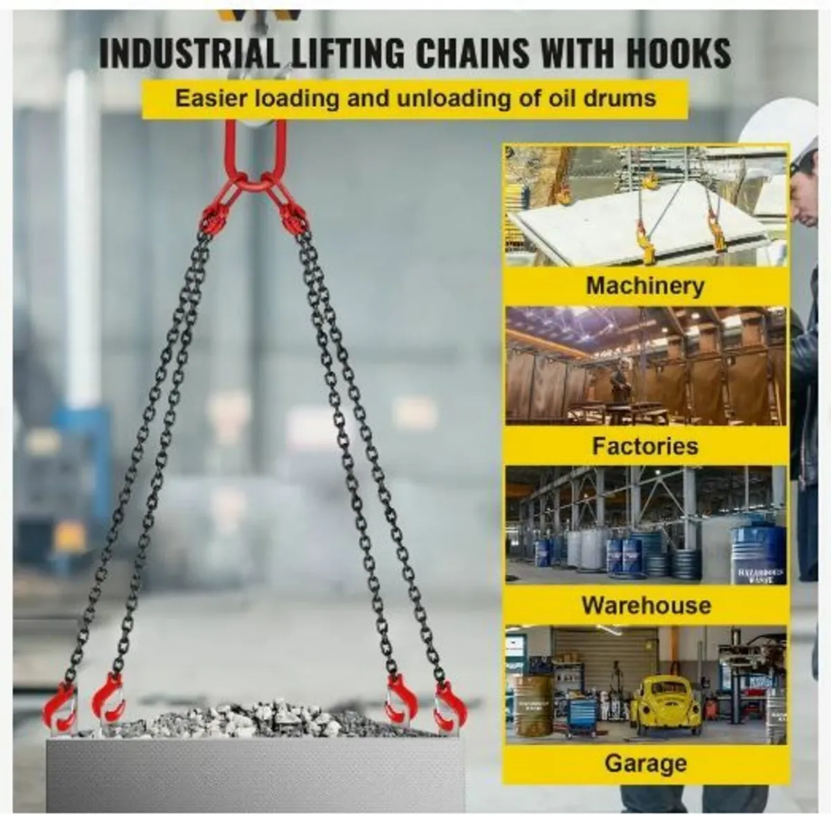 Chain Sling, 5/16 inch x 5 ft Lifting Chains - Image 2