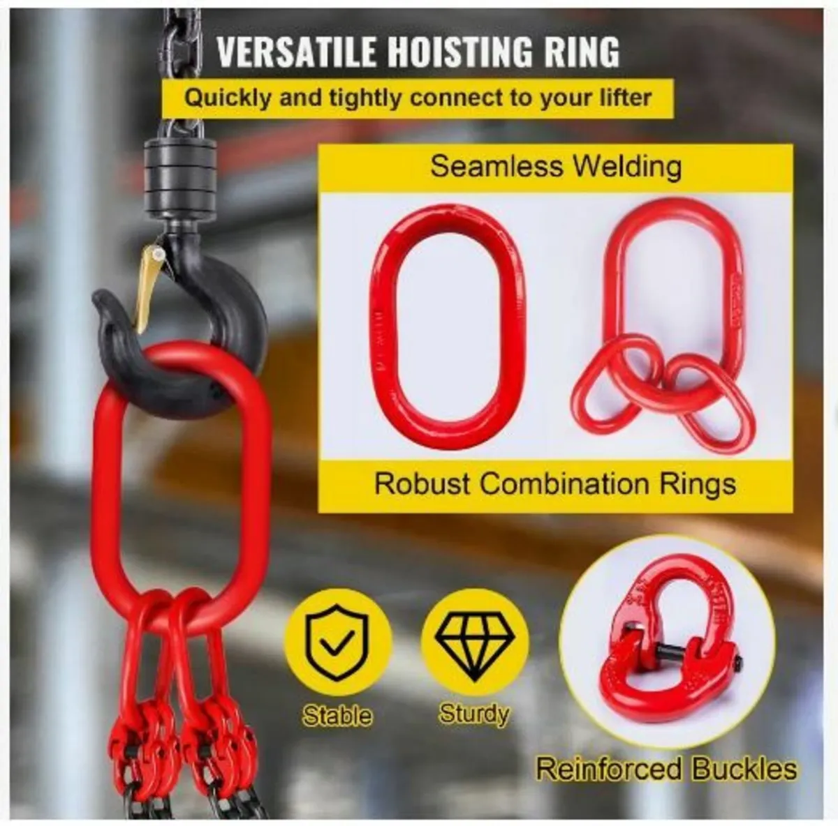 Chain Sling, 5/16 inch x 5 ft Lifting Chains - Image 4