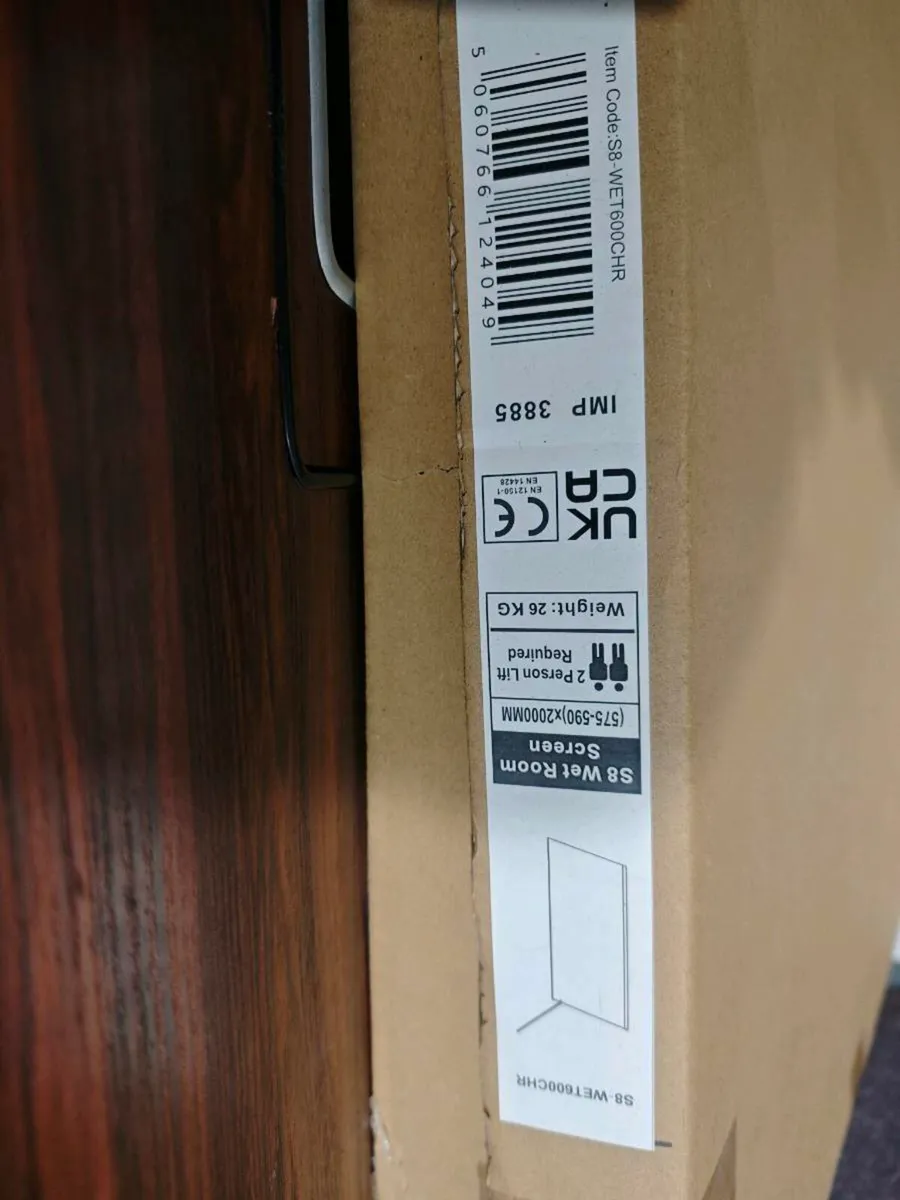 Kiimat aqua 700 x 2000mm wetroom panel (chrome) - Image 2